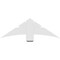 Ekena Millwork Alberta Architectural Grade PVC Gable Bracket, 48"W x 16"H x 2"D x 6"F, 8/12 Pitch GBP048X16X0206ALB00 - alternate 2
